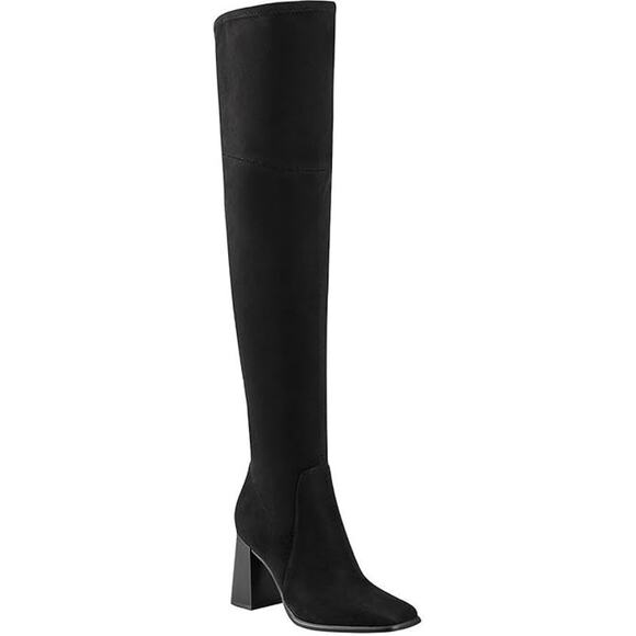 Marc Fisher Womens Denki 2 Tall Faux Leather Knee-High Boots new 5.5m - Picture 1 of 12